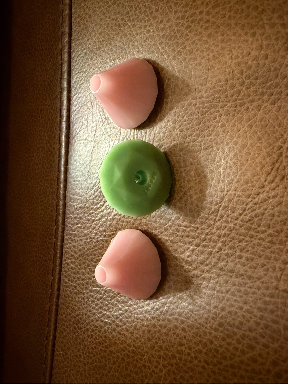 CJ Hendry X Studio 94 Pastel pink and green diamond beads lot of 3